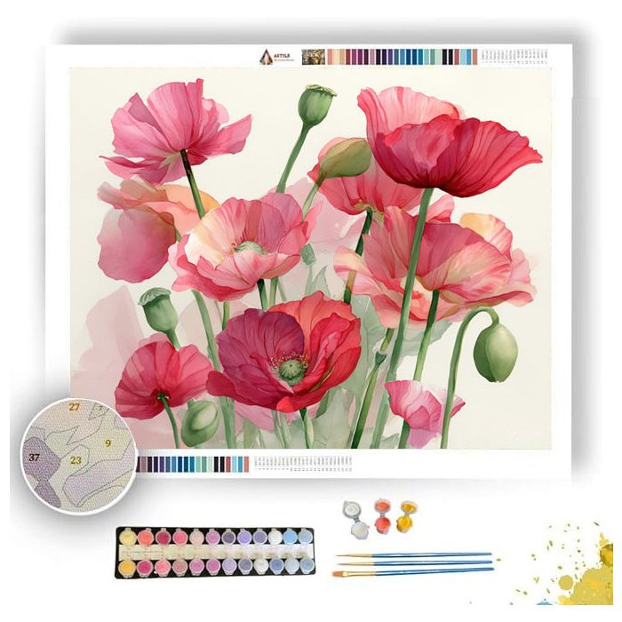 LUSH POPPY - Paint by Numbers Full Kit
