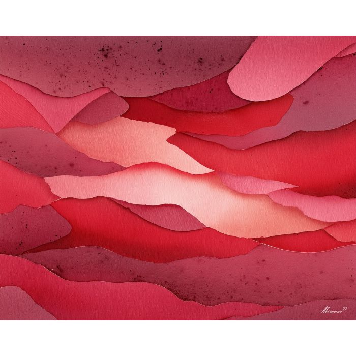 an, arrangement, of, crimson, layers, expressed, through, tonal, soft washes, pastel hues, natural flow, gentle gradients, atmospheric depth, textural blending, organic motion, diffused light, fine pigments, layered tones