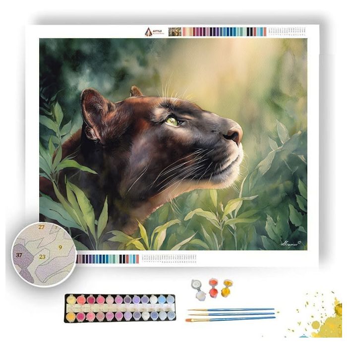 AMBER PANTHER - Paint by Numbers Full Kit