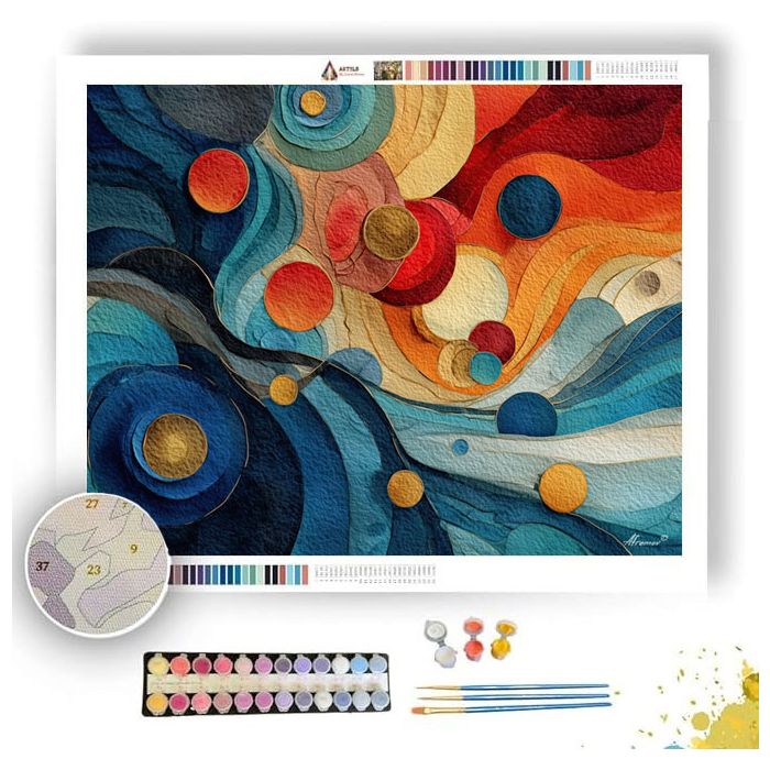 FLUID ECHOES - Paint by Numbers Full Kit