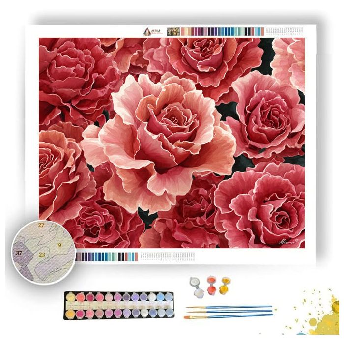 RADIANT ROSE - Paint by Numbers Full Kit
