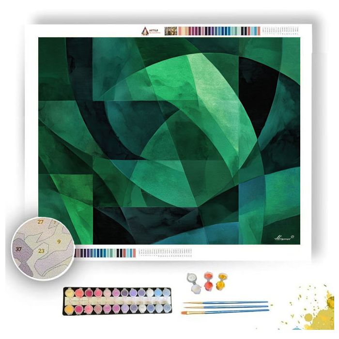 EMERALD PLANES - Paint by Numbers Full Kit