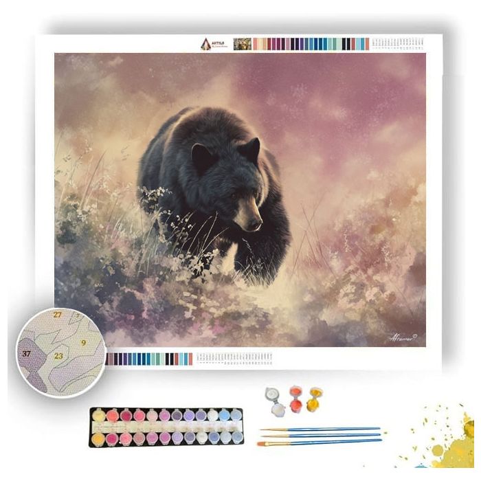 DUSKY BEAR - Paint by Numbers Full Kit