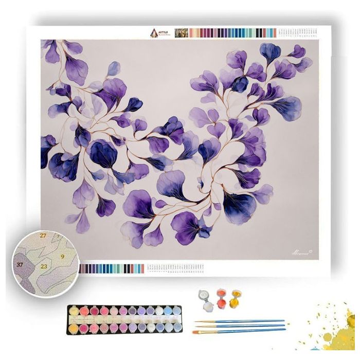 DELICATE VIOLET - Paint by Numbers Full Kit