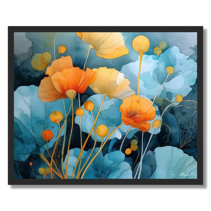 EVENING POPPY - FRAMED