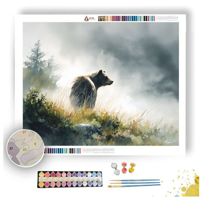 MISTY BEAR - Paint by Numbers Full Kit