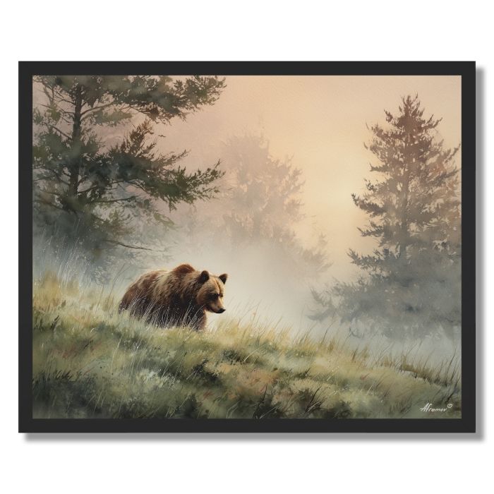 QUIET BEAR - FRAMED
