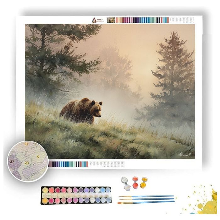 QUIET BEAR - Paint by Numbers Full Kit