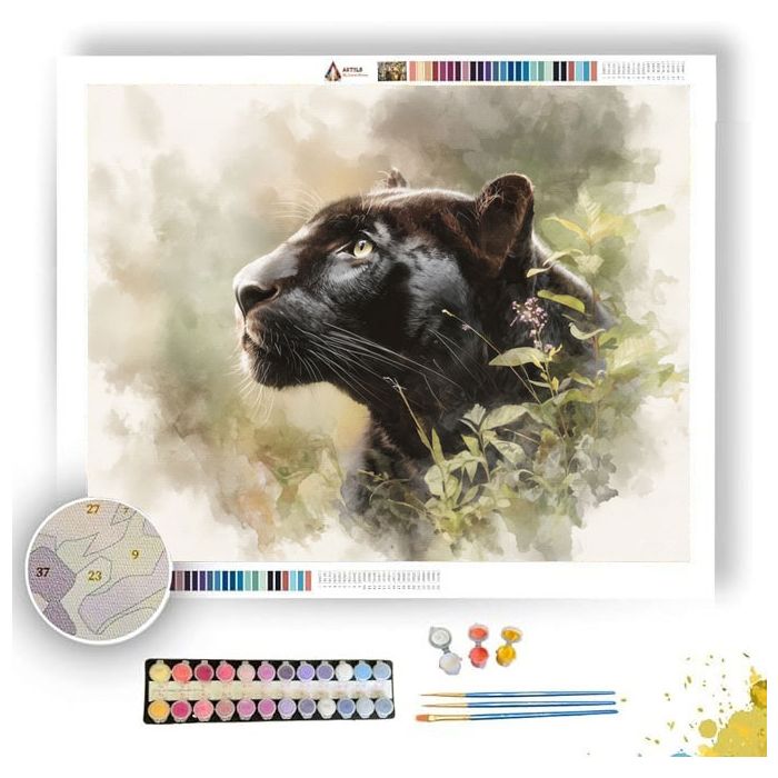 GENTLE PANTHER - Paint by Numbers Full Kit