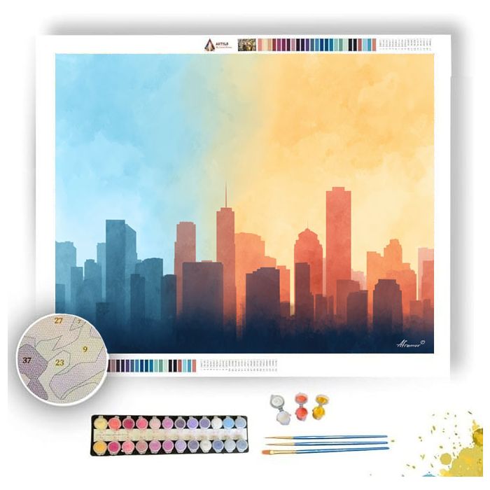 SUNLIT SKYLINE - Paint by Numbers Full Kit