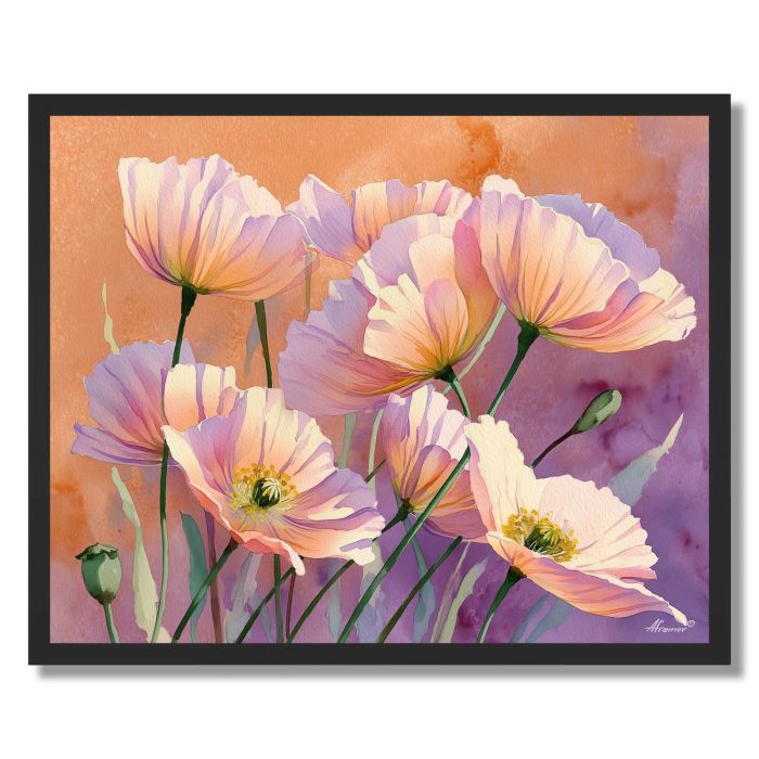 PASTEL POPPY - FRAMED