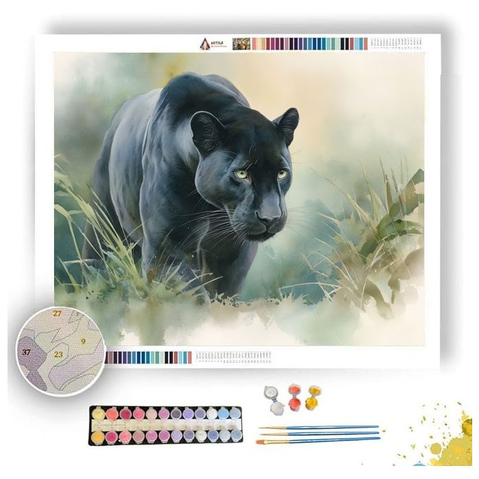 WILD PANTHER - Paint by Numbers Full Kit