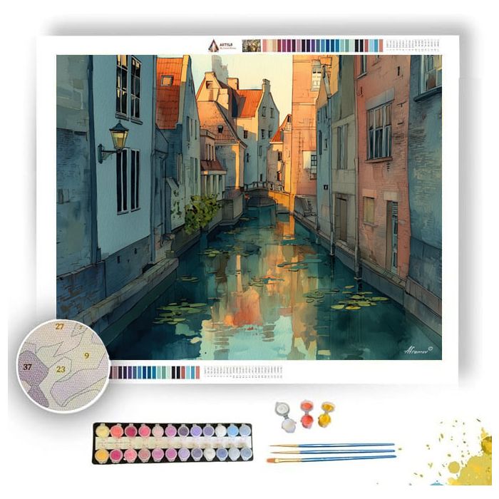 QUIET CANAL - Paint by Numbers Full Kit