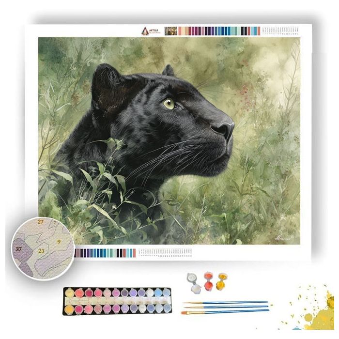 VELVET PANTHER - Paint by Numbers Full Kit