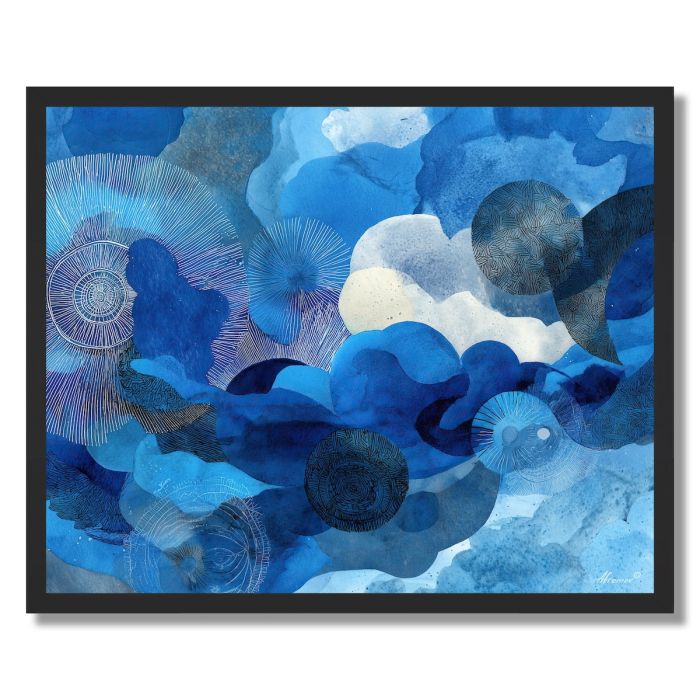 AZURE ECHOES - FRAMED