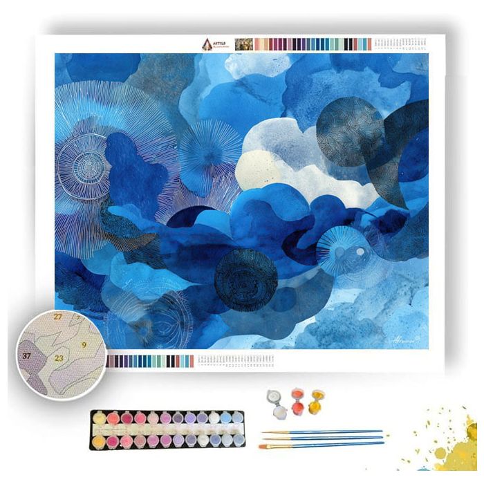 AZURE ECHOES - Paint by Numbers Full Kit