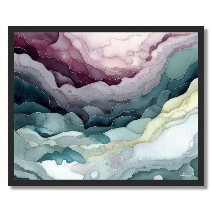 OPALINE LAYERS - FRAMED