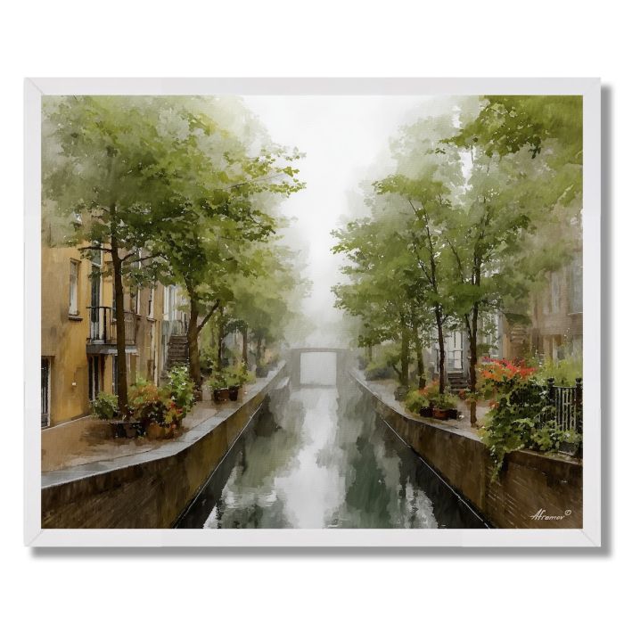 MISTY CANAL - FRAMED