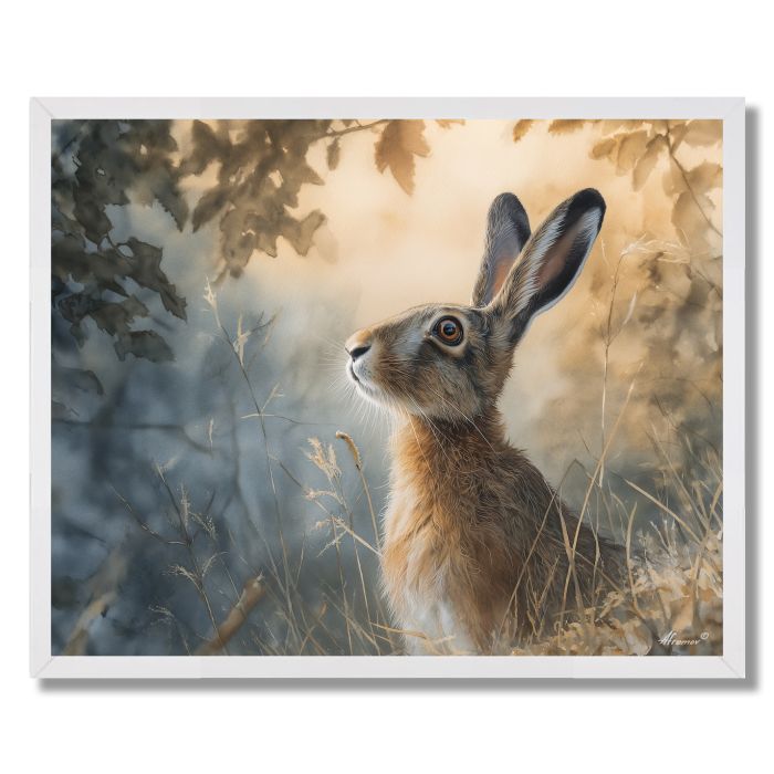SILENT HARE - FRAMED