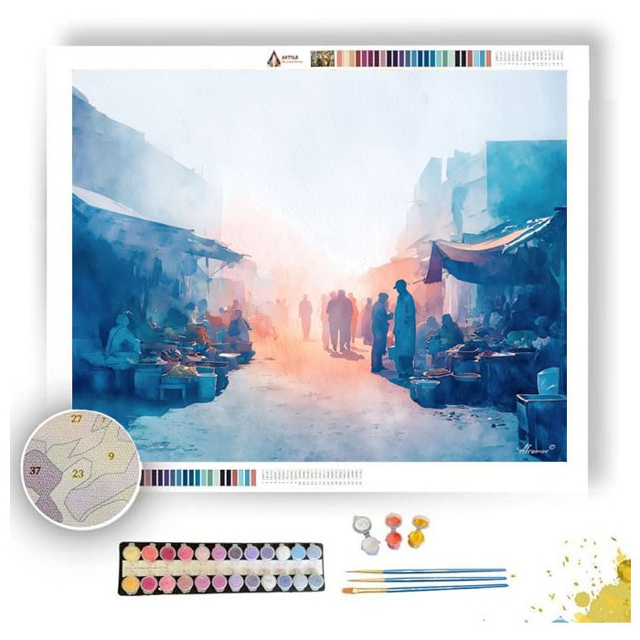 HAZY MARKET - Paint by Numbers Full Kit