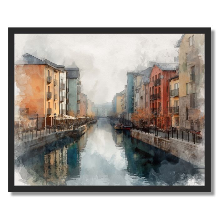 DREAMLIKE CANAL - FRAMED