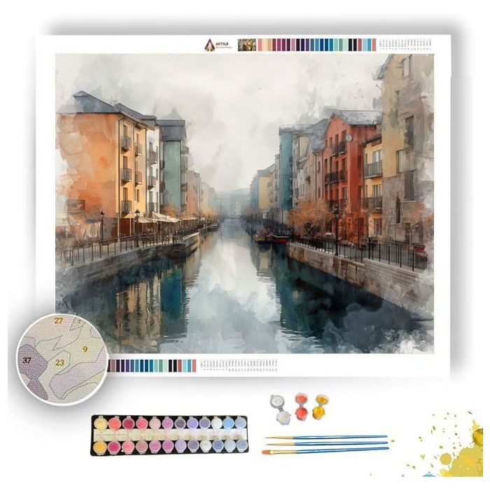 DREAMLIKE CANAL - Paint by Numbers Full Kit