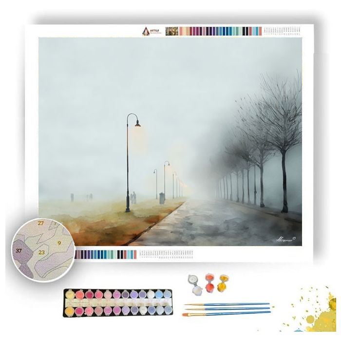 MISTY BOULEVARD - Paint by Numbers Full Kit