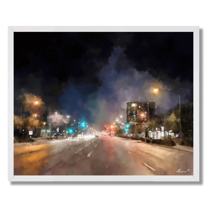 NOCTURNAL BOULEVARD - FRAMED