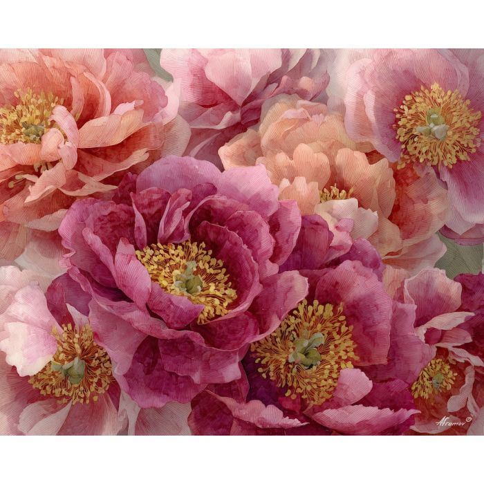 a, composition, of, silken, peony, arranged, in, graceful, soft washes, pastel hues, natural flow, gentle gradients, atmospheric depth, textural blending, organic motion, diffused light, fine pigments, layered tones