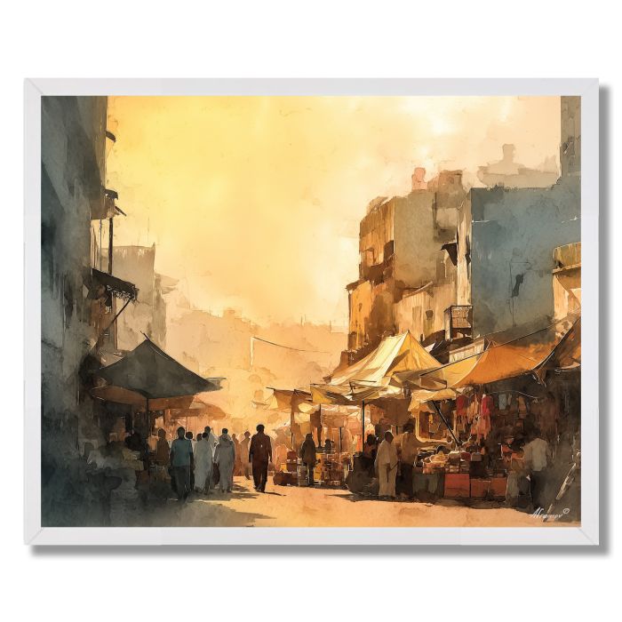 AMBER MARKET - FRAMED