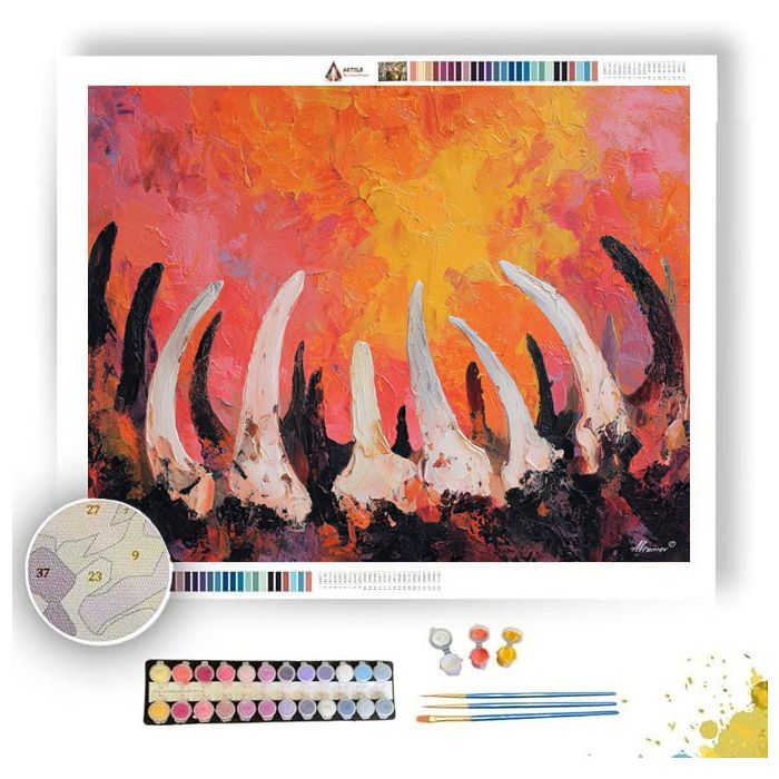 BLAZING CHORUS FERAL - Paint by Numbers Full Kit