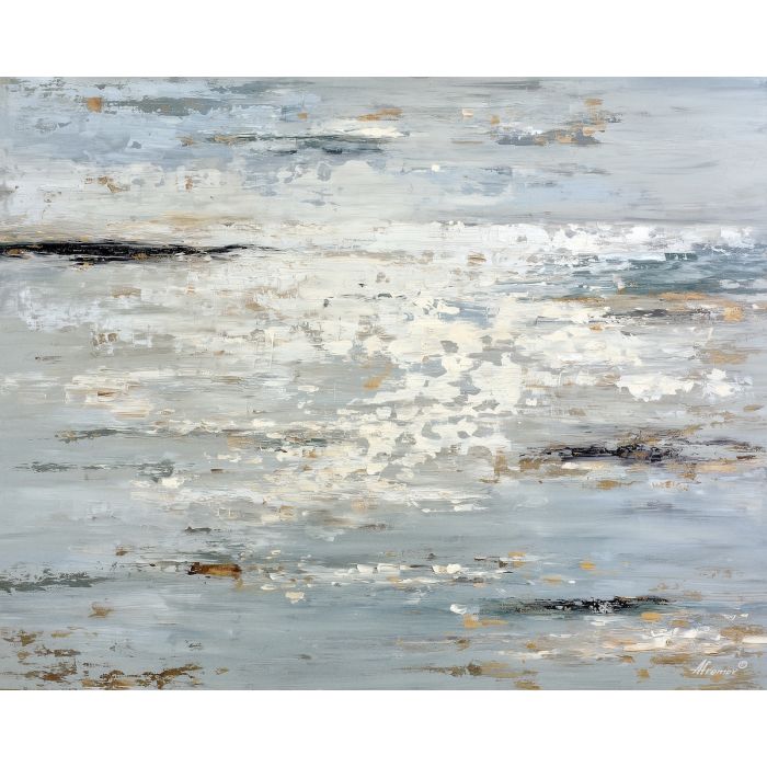 porcelain, surface, scattered, with, small, objects, faintly, glowing, subtle moisture, bath corner, intimate space, ceramic texture, tiled interior, soft steam, reflective glass, porcelain surface, quiet routine, domestic stillness, oil painting palette knife, textured impasto