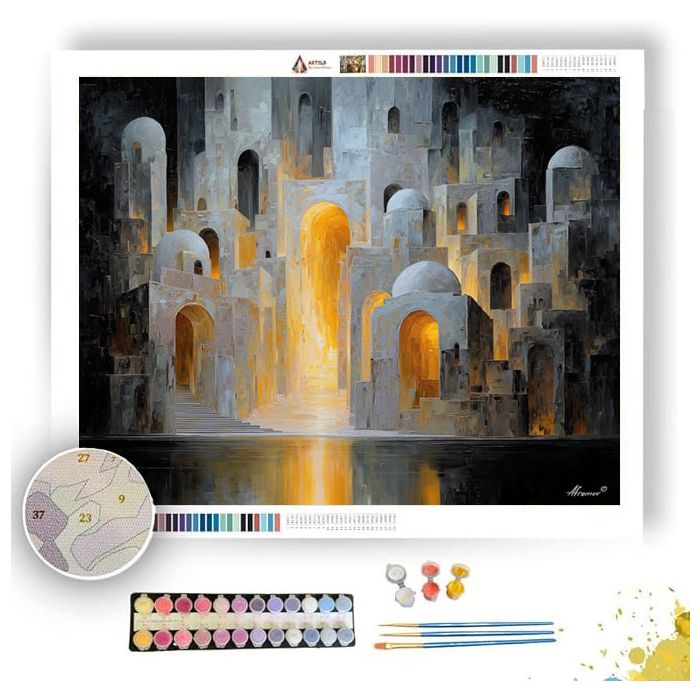 CELESTIAL RITUAL PROCESSION - Paint by Numbers Full Kit