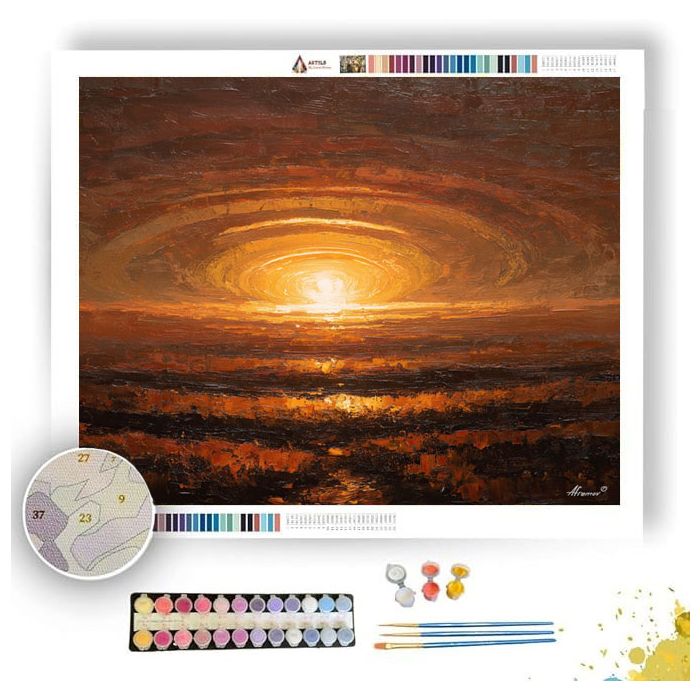 BLAZING SANCTUM SPIRAL - Paint by Numbers Full Kit