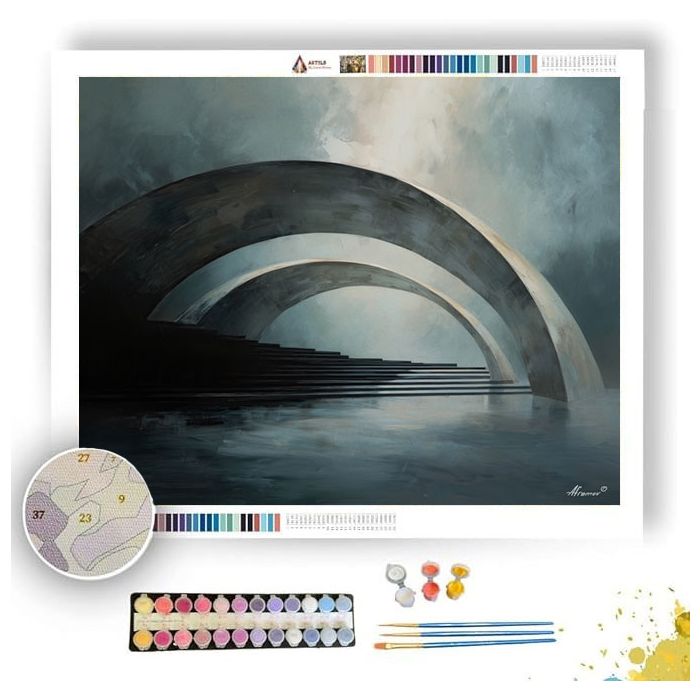 BLURRING TRACE SHELTER - Paint by Numbers Full Kit