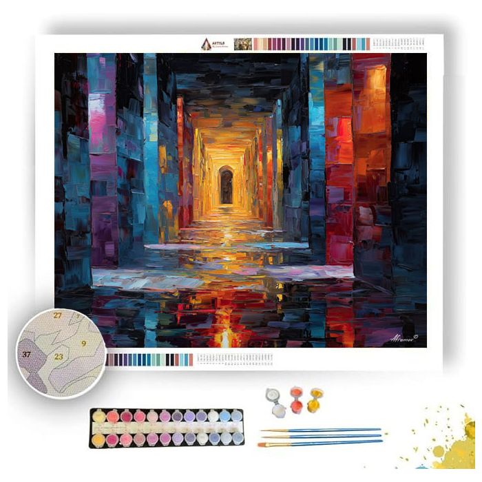 LUMINOUS SHELTER FADING - Paint by Numbers Full Kit