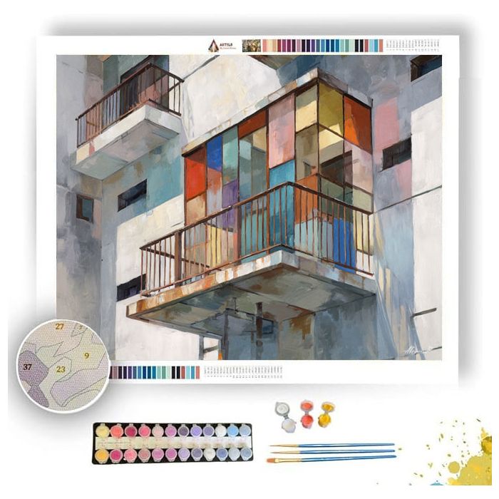 FRACTURED HARBOR - Paint by Numbers Full Kit