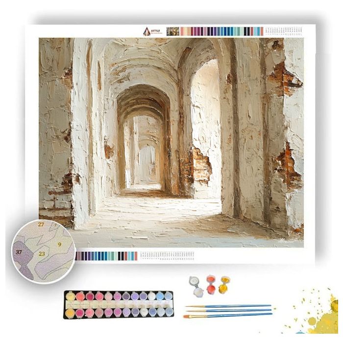 PALE CIRCUIT SUBTLE - Paint by Numbers Full Kit