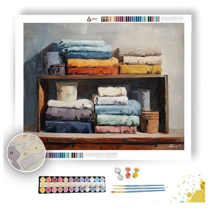 MUTED PASSAGE BLURRING - Paint by Numbers Full Kit