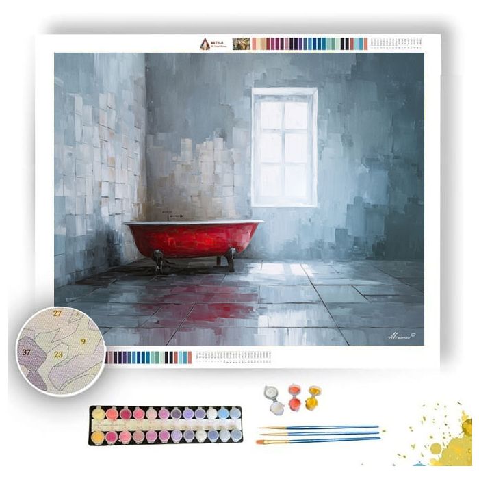 AEROSKEIN SPIRAL CRIMSON - Paint by Numbers Full Kit