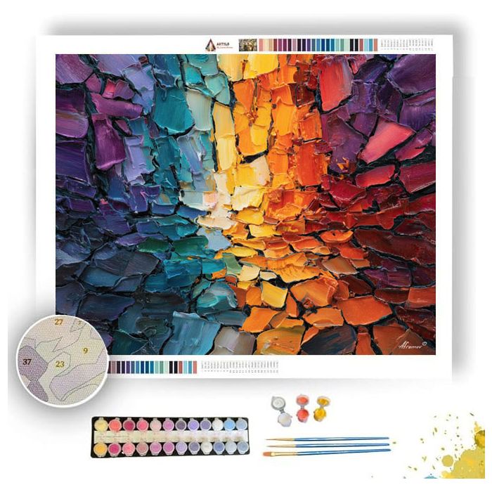 SHATTERED HOLLOW PRISM - Paint by Numbers Full Kit