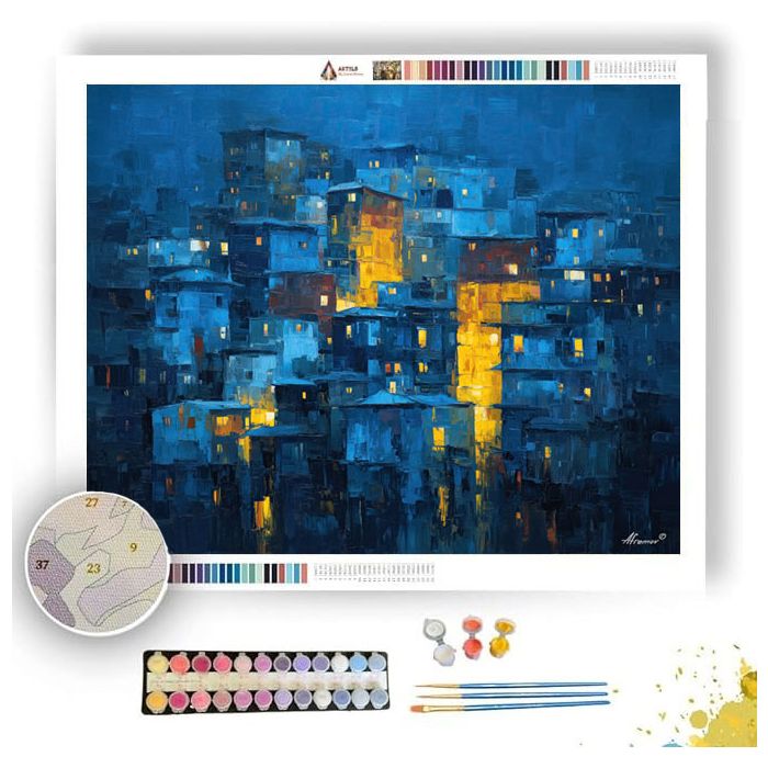 MUTED SPIRAL ABYSSAL - Paint by Numbers Full Kit