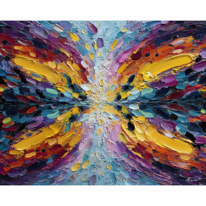 tumbling, into, kaleidoscopic, shards, repeating, echo, patterns, along, visual distortion, bold saturation, neon spectrum, vivid spiral, kaleidoscopic field, surreal pattern, trippy geometry, fractal drift, chromatic wave, liquid color, oil painting palette knife, textured impasto