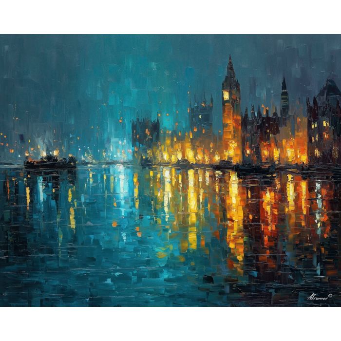 moonlit, quay, edged, still, reflections, gathering, quiet, pools, mediterranean landscape, ancient coast, marble architecture, seaside village, stone terrace, Aegean light, hillside dwellings, historic shoreline, sunlit masonry, quiet harbor, oil painting palette knife, textured impasto