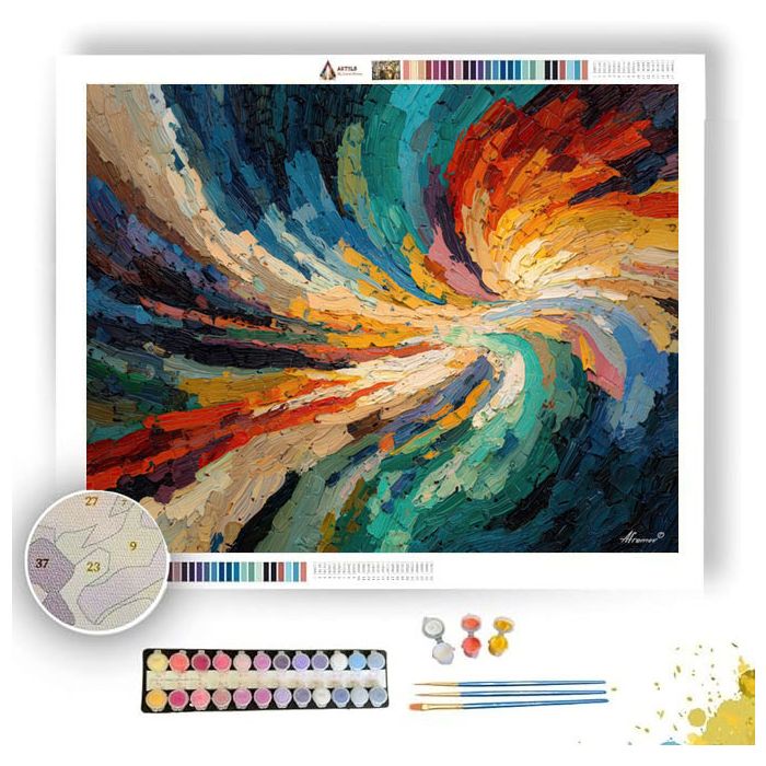 SOFT CASCADE DISTANT - Paint by Numbers Full Kit