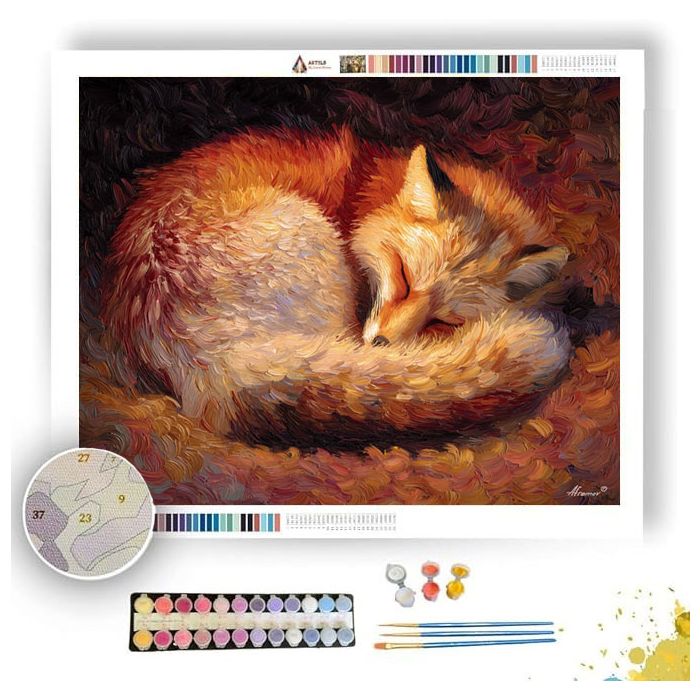 SILVER CURRENT CRIMSON - Paint by Numbers Full Kit