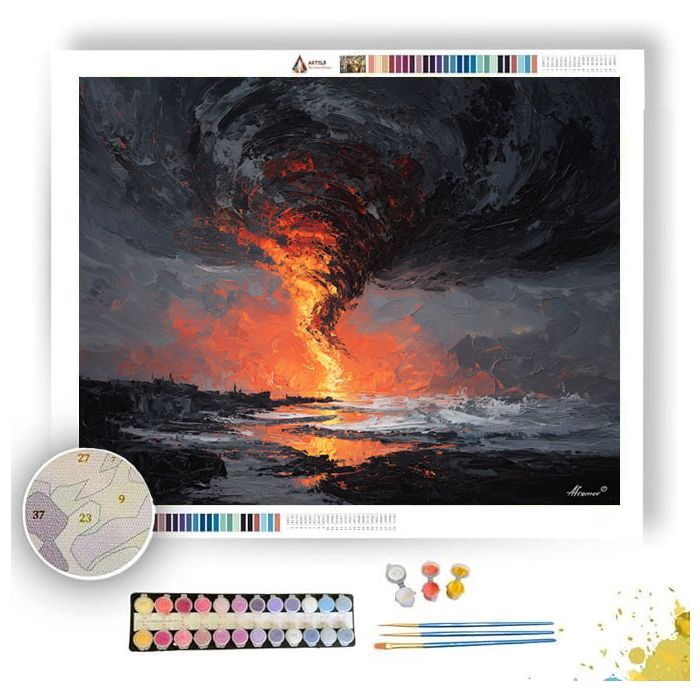 SILVER SPIRAL - Paint by Numbers Full Kit