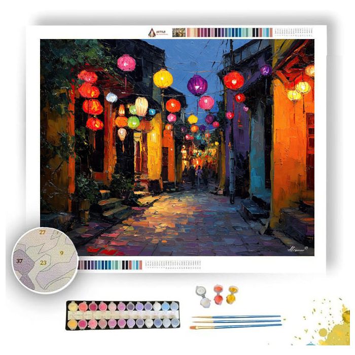 VELVET LANTERN AUREFALL - Paint by Numbers Full Kit