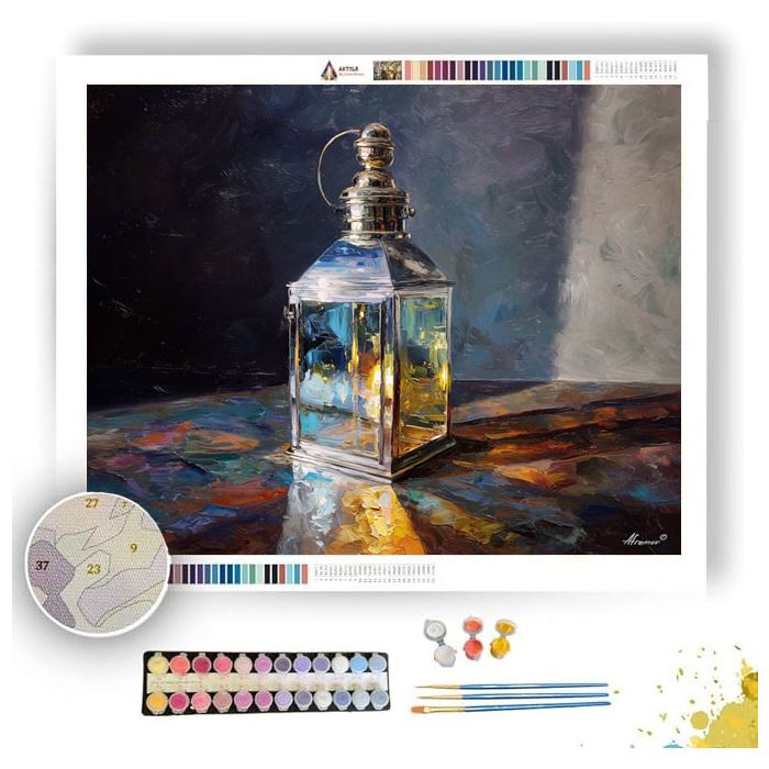 SILVER LANTERN - Paint by Numbers Full Kit