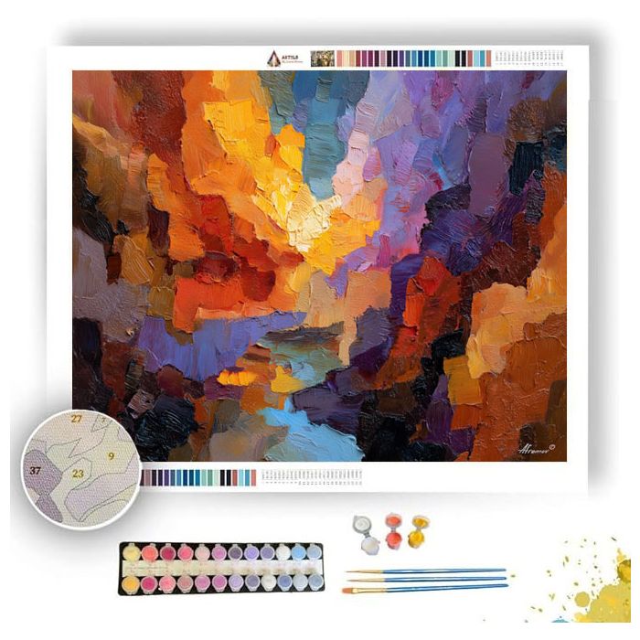 RADIANT ECHOES STORMBORN - Paint by Numbers Full Kit